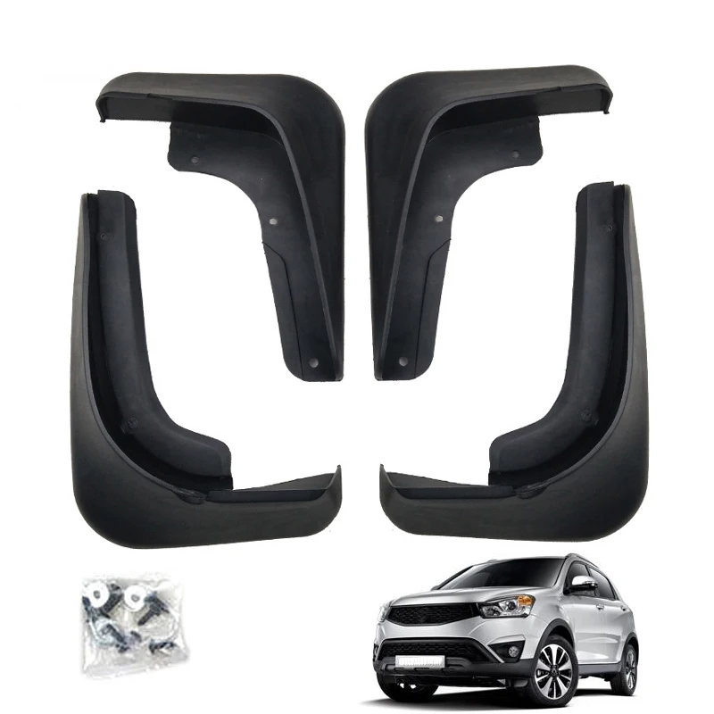 For SsangYong Korando New Actyon C200 2011~2015 Car Mudflaps Fender Mud Guard Splash Flaps Mudguards Accessories 2012 2013 2014