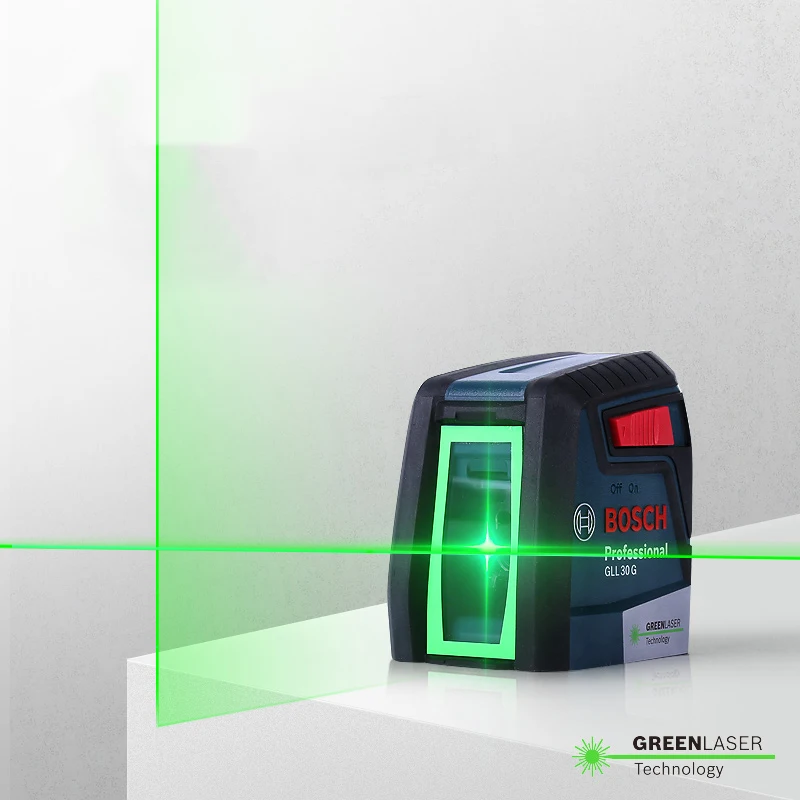 Bosch GLL30G Professional Laser Level High Precision Green Light Two-Line Horizontal And Vertical Laser Level Construction Tools