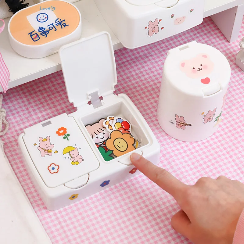 Mohamm Sticker Opbergdoos Accessoires Desk Organizer Papierwaren Opslag Containers