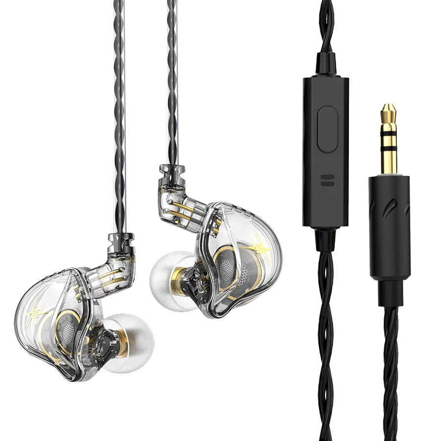 QKZ ZXT EDX PRO Earphones 1 Dynamic HIFI Bass Earbuds In Ear