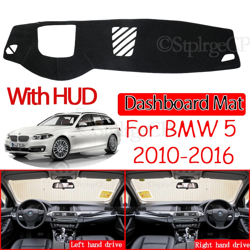 

Нескользящий коврик для BMW 5 Series F10 2010 ~ 2016, накладка на приборную панель, Солнцезащитный коврик, аксессуары для ковра 520i 525i 530i