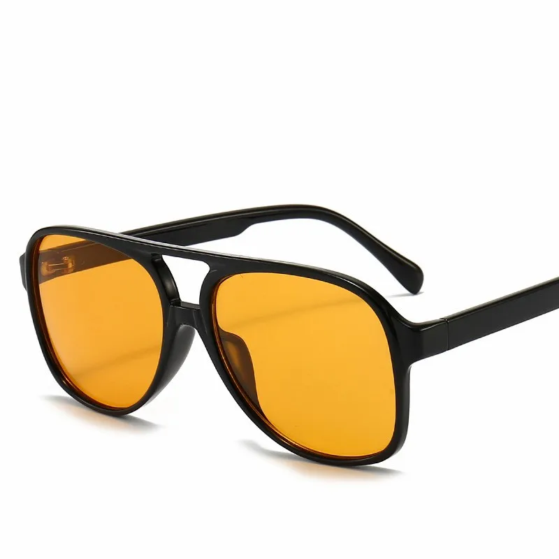 Gafas de sol polarizadas con montura de PC para hombre y mujer, lentes de sol de diseñador de marca, gafas de sol de plástico para piloto, UV400