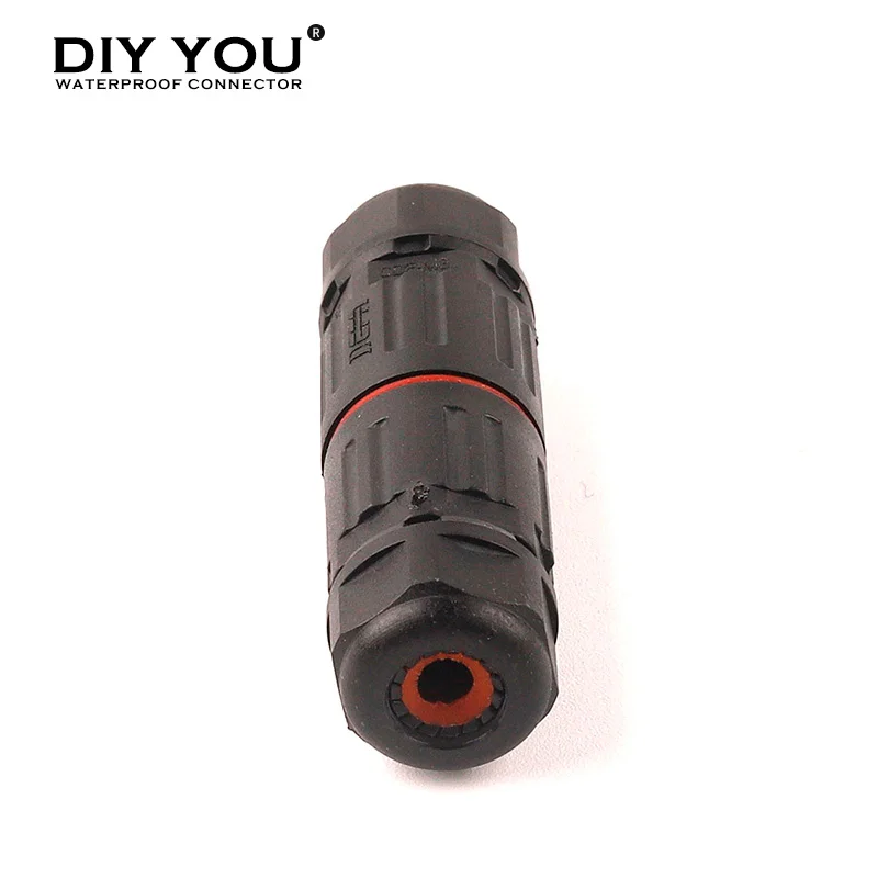 IP68 Waterproof Wire Connector Electrical Cable 2/3 Pin Outdoor Plug Socket Waterproof Straight Connector Quick Screw Connection