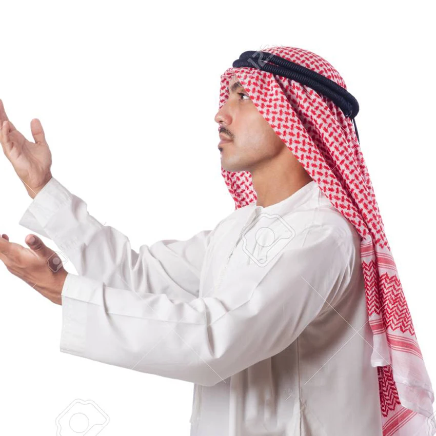 Islamic Clothing Man Saudi Arabic Dubai Traditional Costumes Muslim Accessories Turban Praying Hat Plaid Head Scarf 135*135cm