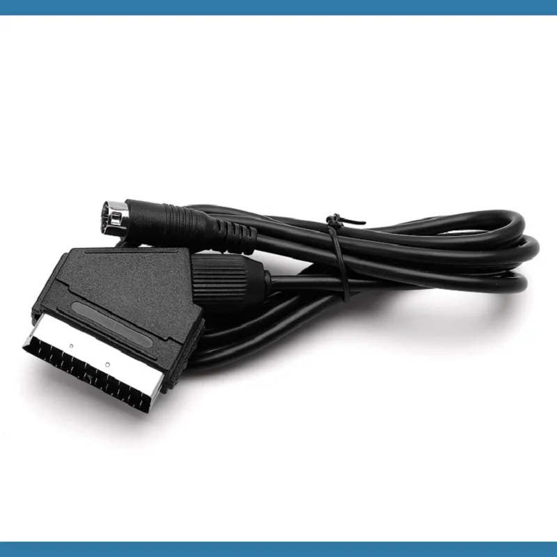 10Pcs RGB Scart Lead Cable PAL Version for Sega Mega Drive 2 for Sega Saturn for Xbox for Ps2 for N64 for