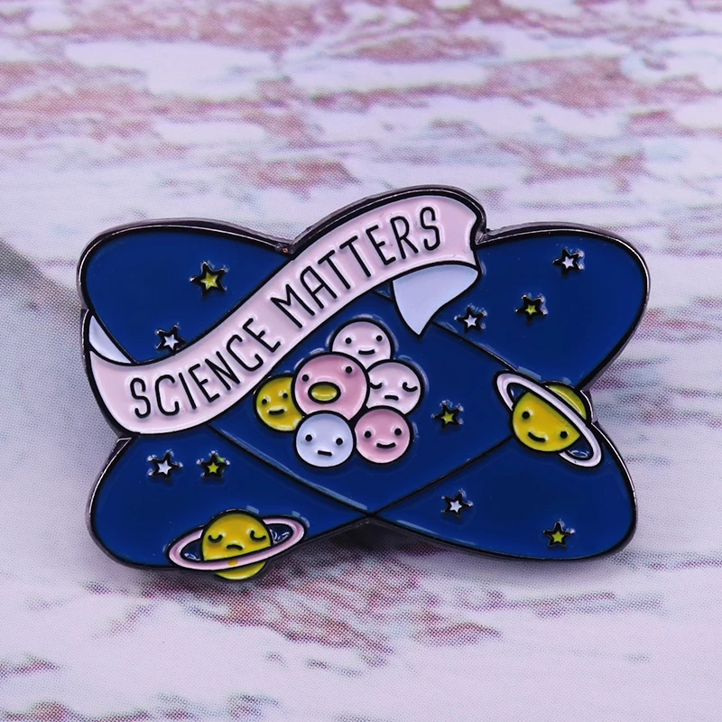 Science matters planets and atoms badge cute jackets backpack decor for nerdy teacher