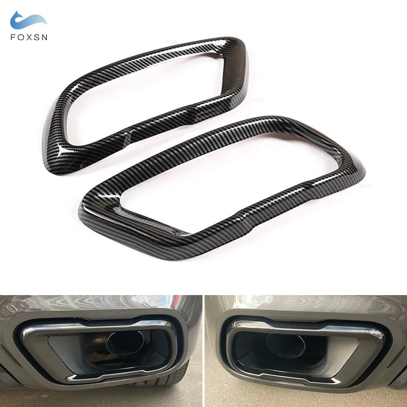 Car Accessories For BMW M Sport X5 G05 X6 G06 X7 G07 2019 2020 2021 Stainless Steel Tail Muffler Exhaust Pipe Output Cover Trim