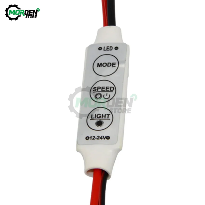 12V DC 3 Keys Single Color LED Light Dimmer Controller Switch For 5050 3528 5630 5730 3014 Led Strip Lamps Bulb Lighting