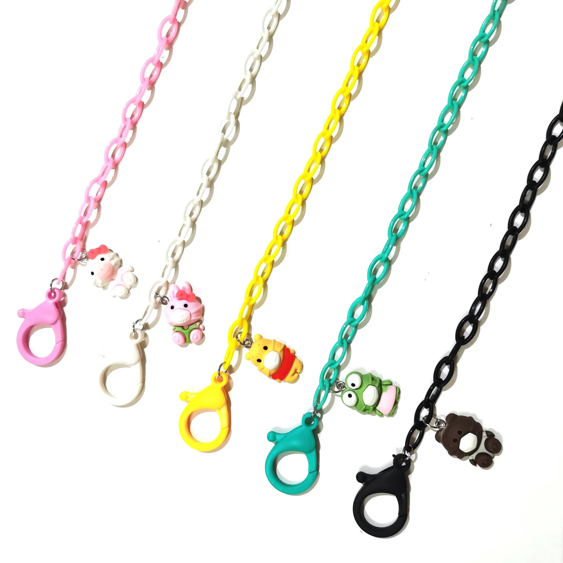 

Mask Chain For Children Lovely Cartoon Charm Glasses Chain Lanyard Holder Anti-slip Candy-Color Eyewear Hanging Accessories Gift