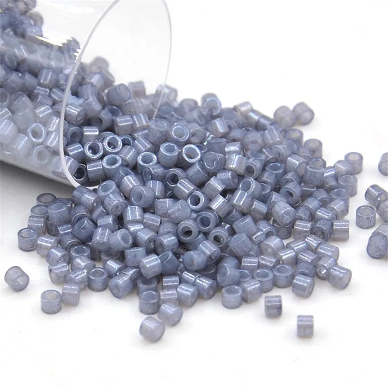 10g/Röhre 1,6mm Imitierte Delica-Perlen 2000 Stück Glanzglas-Saatperlen DIY-Perlen für Kinder-Schmuckherstellung – Detail 4