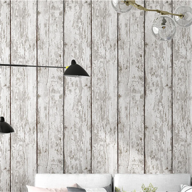 wellyu Creative fashion home improvement retro nostalgic imitation wood grain wallpaper living room bedroom full wallpaper