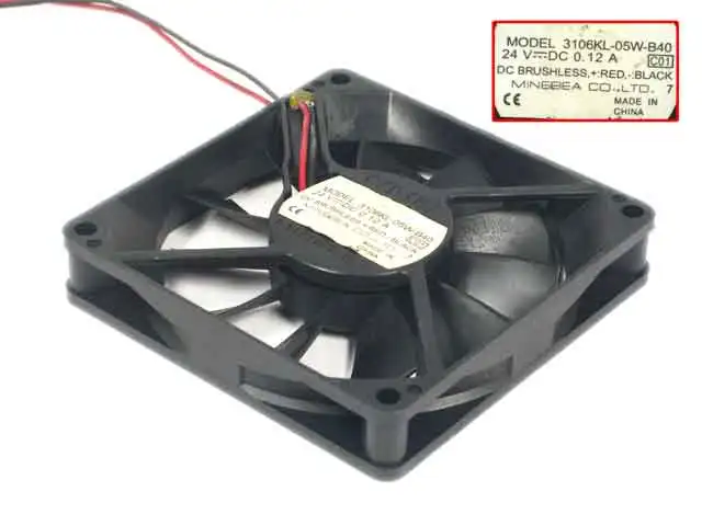 

NMB-MAT 3106KL-05W-B40 C01 DC 24V 0.12A 80x80x15mm Server Cooling Fan