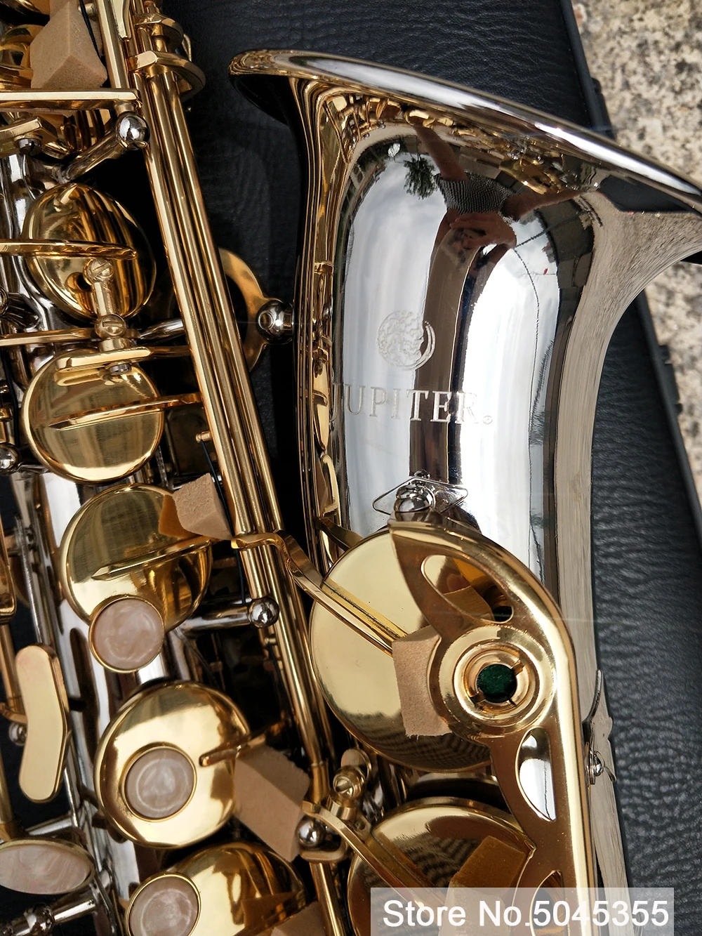 

Jupiter JAS 1100SG Alto Eb Tune Saxophone Brass Nickel Silver Plated Body Gold Lacquer Key Music Instrument E-flat Sax with Case