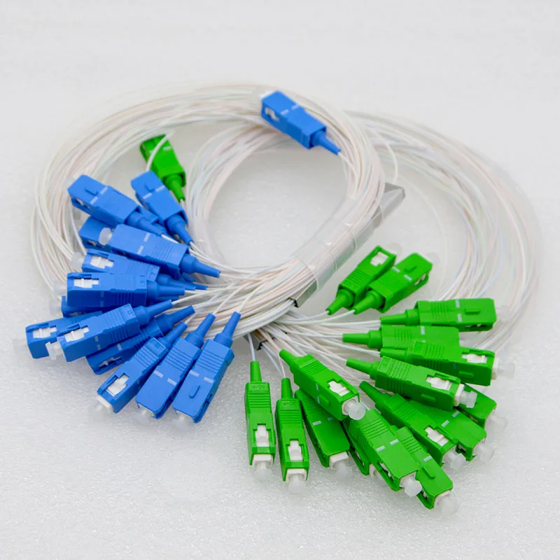 

5PCS NEW SC/UPC/APC Optic Fiber Connector 0.9mm Steel Tube 1:16 Differential Mini Fiber Optic PLC Splitter Connector Wholesale