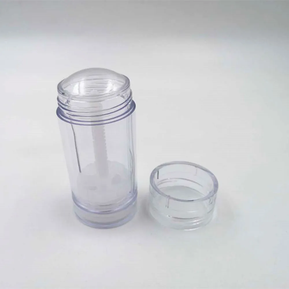 FreeShip 3pcs 15ml 0.5oz Gel empty round plastic Clear deodorant stick container twist up tubes cosmetic packaging bottles