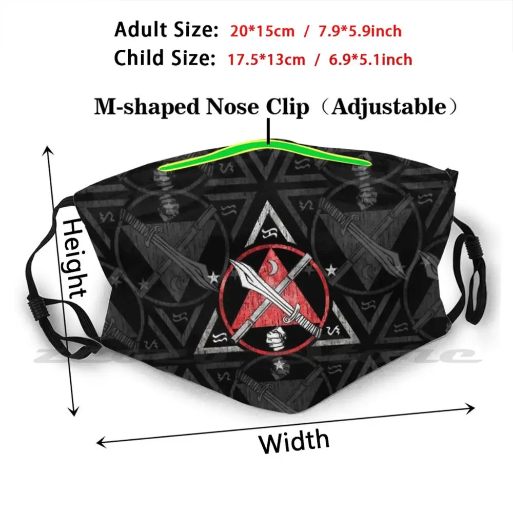 Filipino Martial Arts , Kali-Eskrima-Arnis , Fma Custom Pattern Washable Filter Pm2.5 Adult Kids Mask Filipino Martial