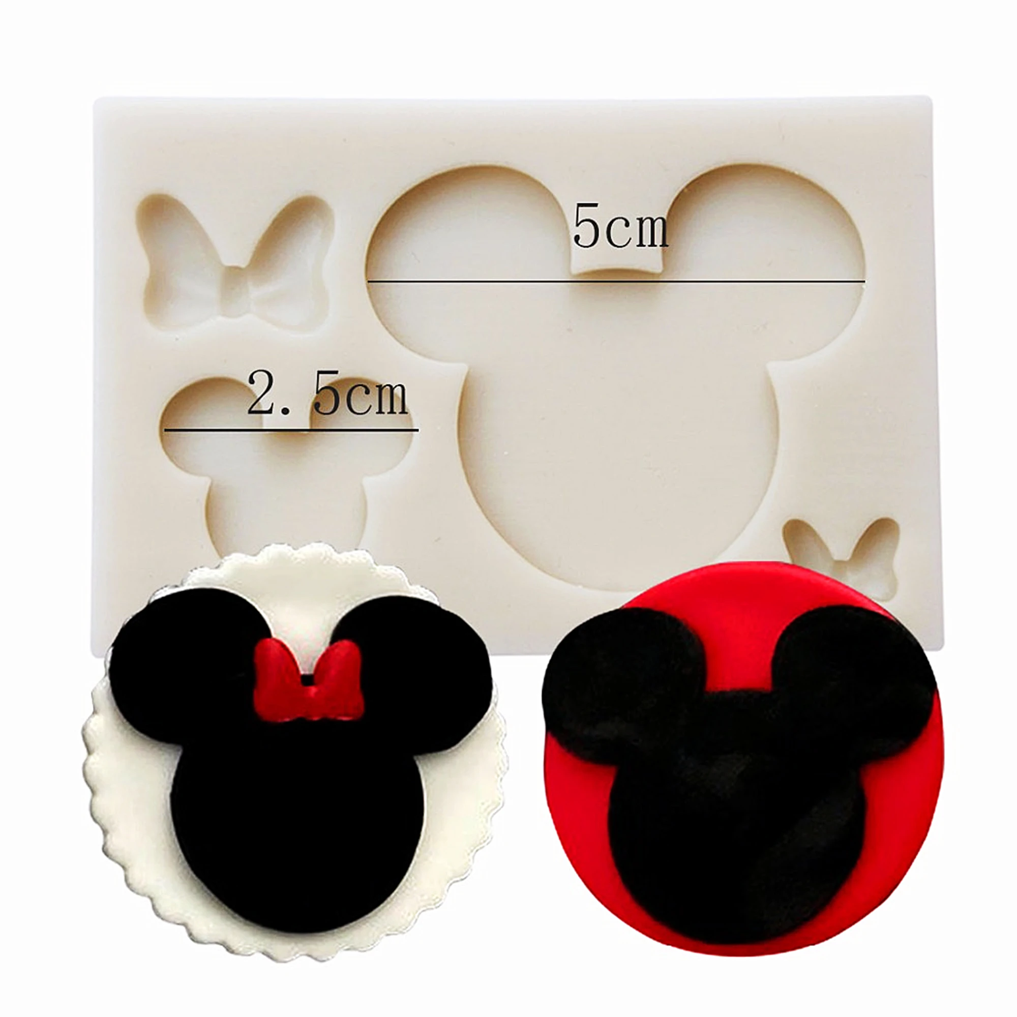 Cute Mouse Fondant Silicone Mold Craft Chocolate Candy Resin Clay Mold Cake Decorating Tools kitchen Baking Tools M2047