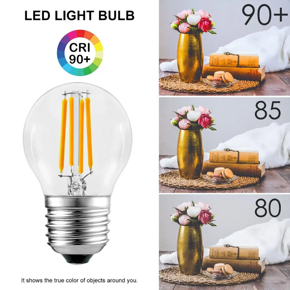 G45 C35 C35L LED Filament Bulb AC220V 2W 4W 8W 12W Edison LED Lamp E27 E14 Candelabra Light Bulb For Pendant Lamp