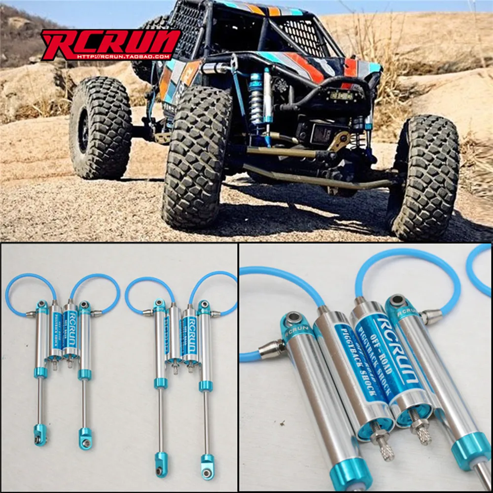 Amortiguadores de presión negativa para coche teledirigido, piezas de tracción de 106mm y 125mm para Axial RR10 90048 90053 todoterreno