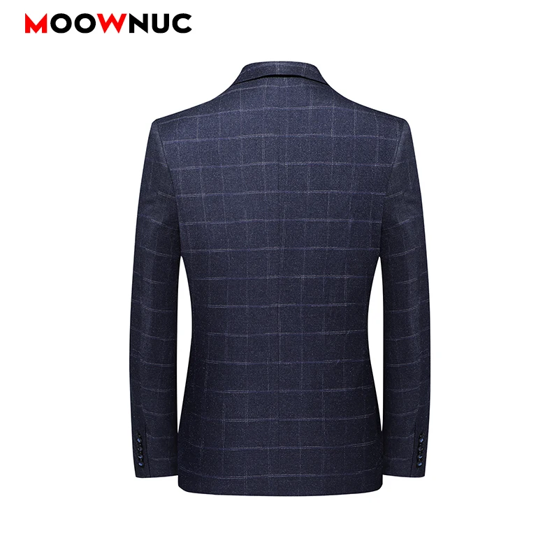 

Men's Fashion Leisure Suit Blazers Autumn 2021 Jackets Cardigan Casual Coats Solid Slim Male Spring Business Classic MOOWNUC