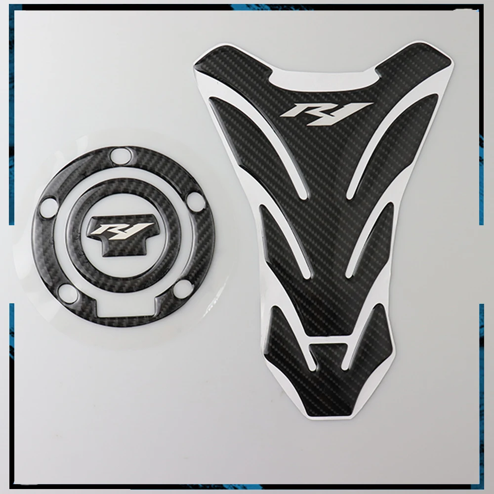 

Motorcycle Tank Protection Plate For Yamaha YZF-R1 YZF R1 2004- 2008 Fork Badge Steering Bracket Cover Decal Sticker