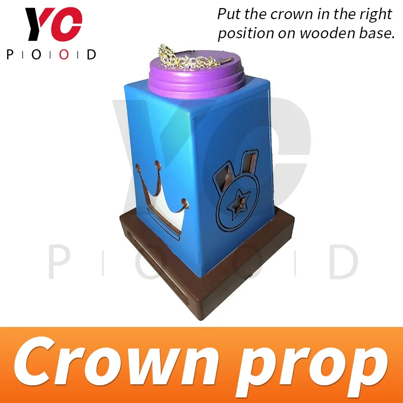 Crown stand prop put the crown on the groove of stand to unlock escape room game props adventure game