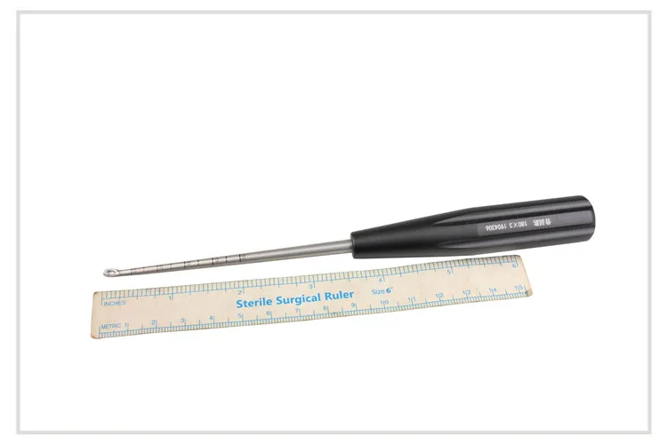 

small animal Orthopedic instruments medical curette bone hand surgery small digging spoon straight head elbow scraper 18cm