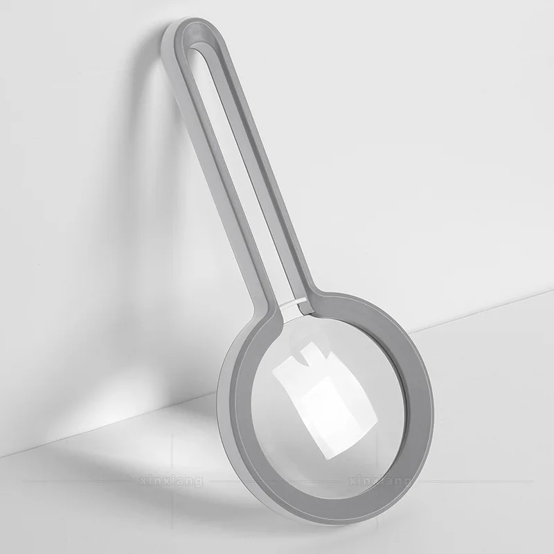 Loupe portative légère à poignée creuse 5X10X, lecture haute définition pour les personnes âgées
