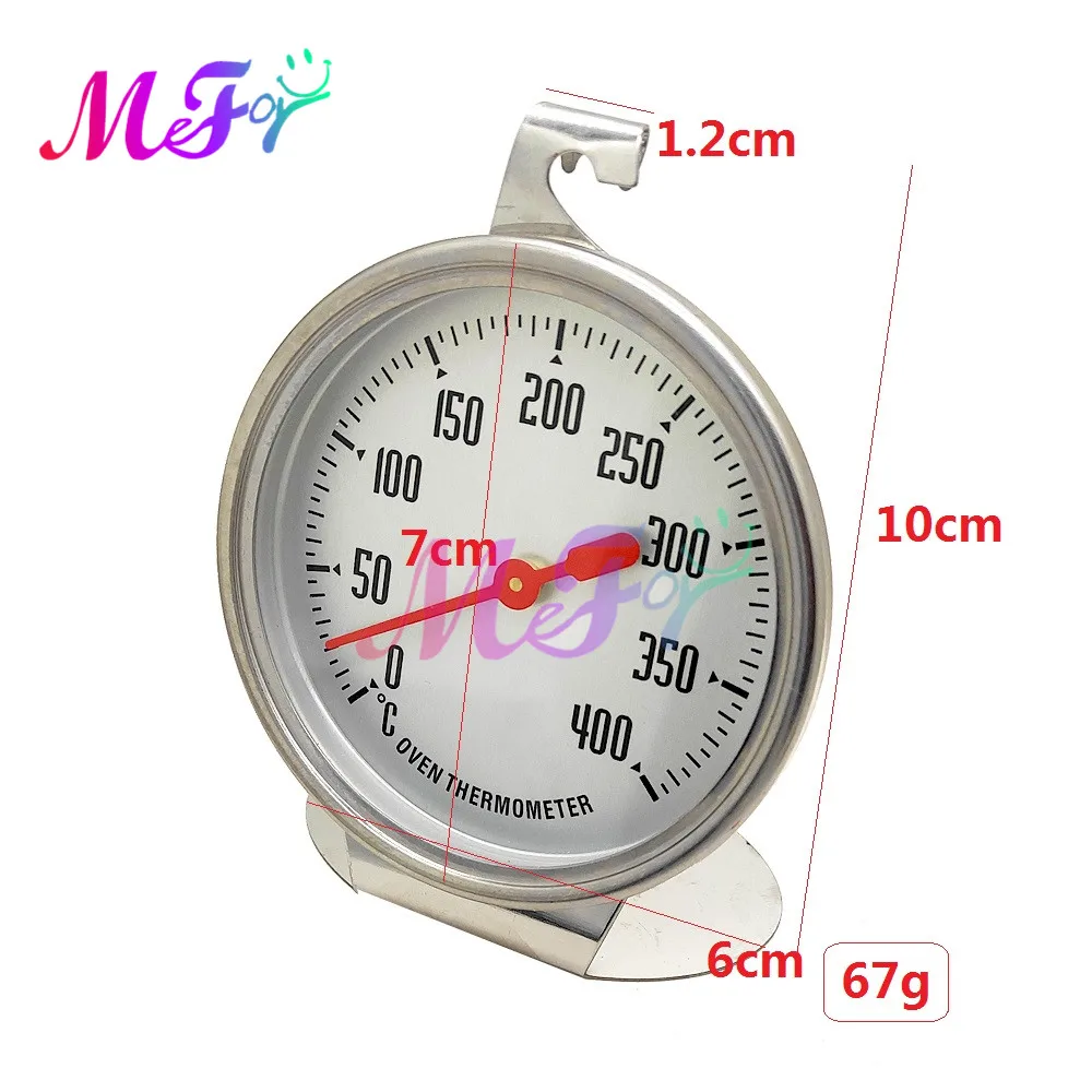 Stainless Steel Oven Cooking Meat Thermometer Mini Oven Temperature Gauge Grill Temperature Gauge for Home Kitchen Food