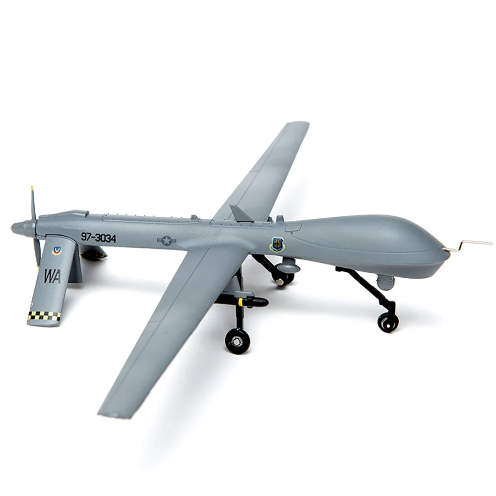 1/72 MQ-1 Predator UAV Model USA Air Force Fighter Unmanned Reconnaissance Attack Air Vehicle for Collection Decoration