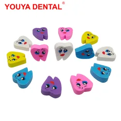 50pcs Cute Tooth Shaped Pencil Rubbler Kawaii Mini Erasers Dental Accessories Gift For Kids Children School Stationery Supplies