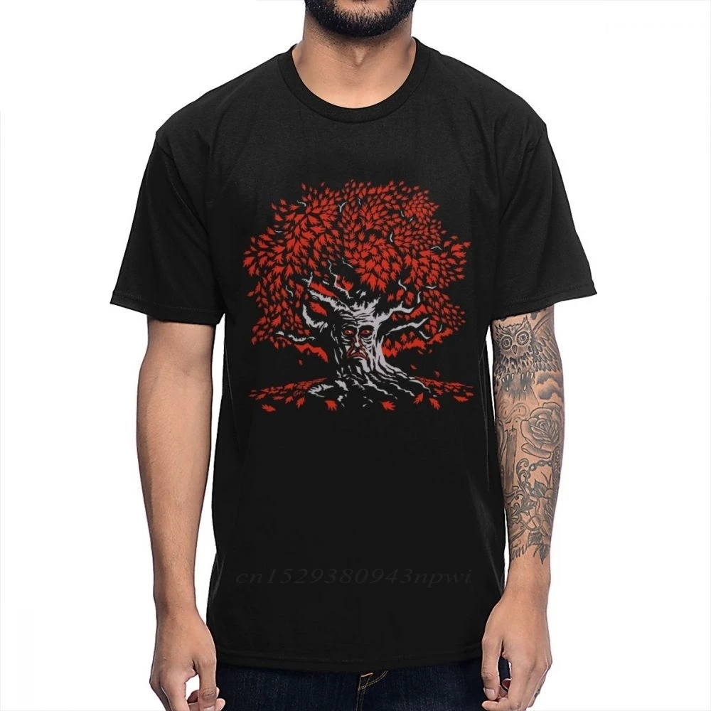 Winter Coming Magic Tree Winterfell Weirwood T Shirt For Men Picture Custom T-Shirt Round Neck Plus Size Tee