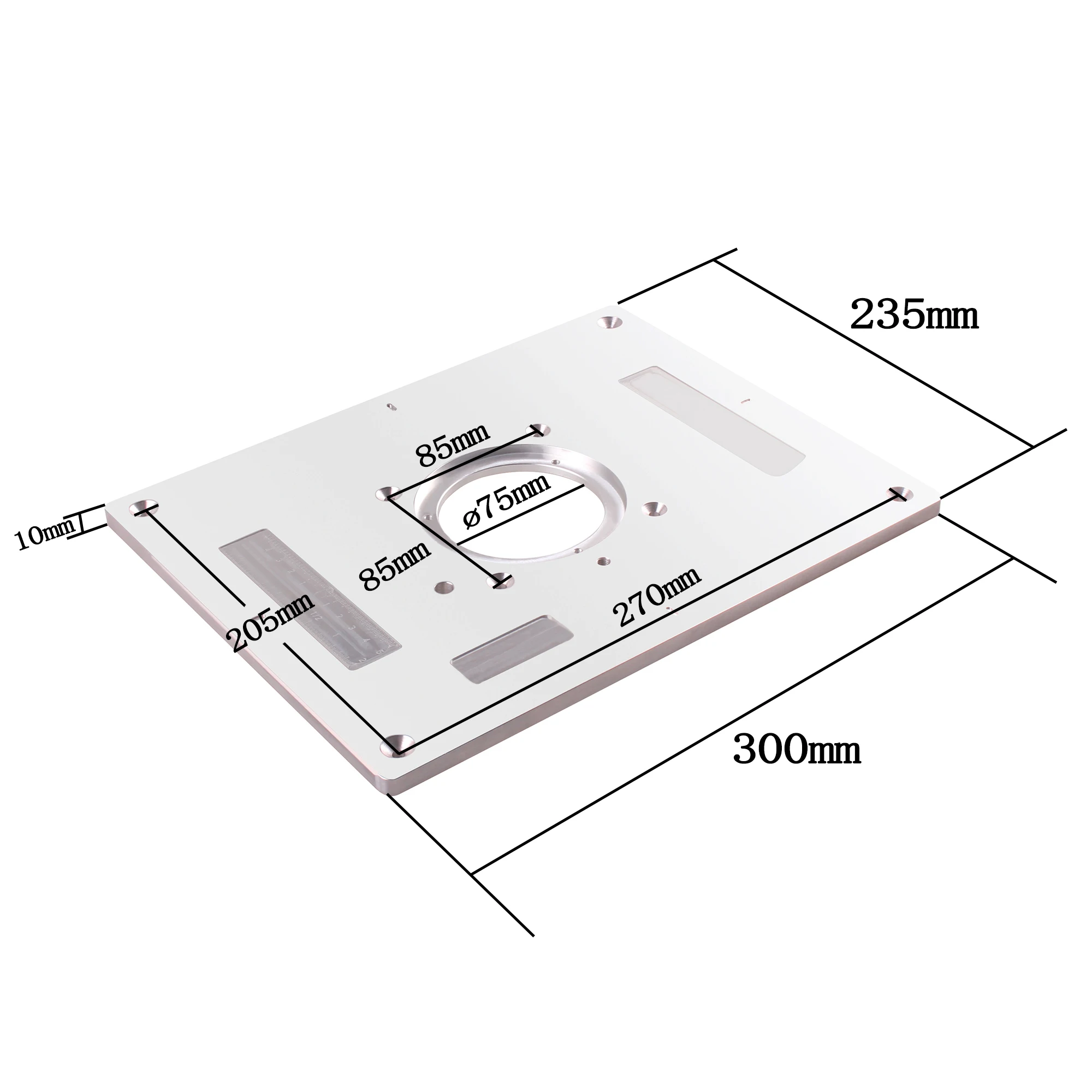 Universal Multiful Elektrische Holz Fräsen Trimmen Maschine Flip Platte Guide Tabelle Router Tisch Insert Platte Für Holzbank