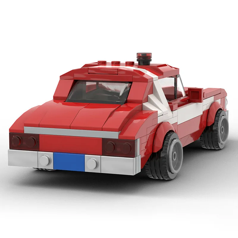 MOC Supercar Model Starskys Hutch 1976 Grans Torinos klocki pojazd wyścigowy prędkość klasyczna dekoracja zabawka dla dzieci prezent