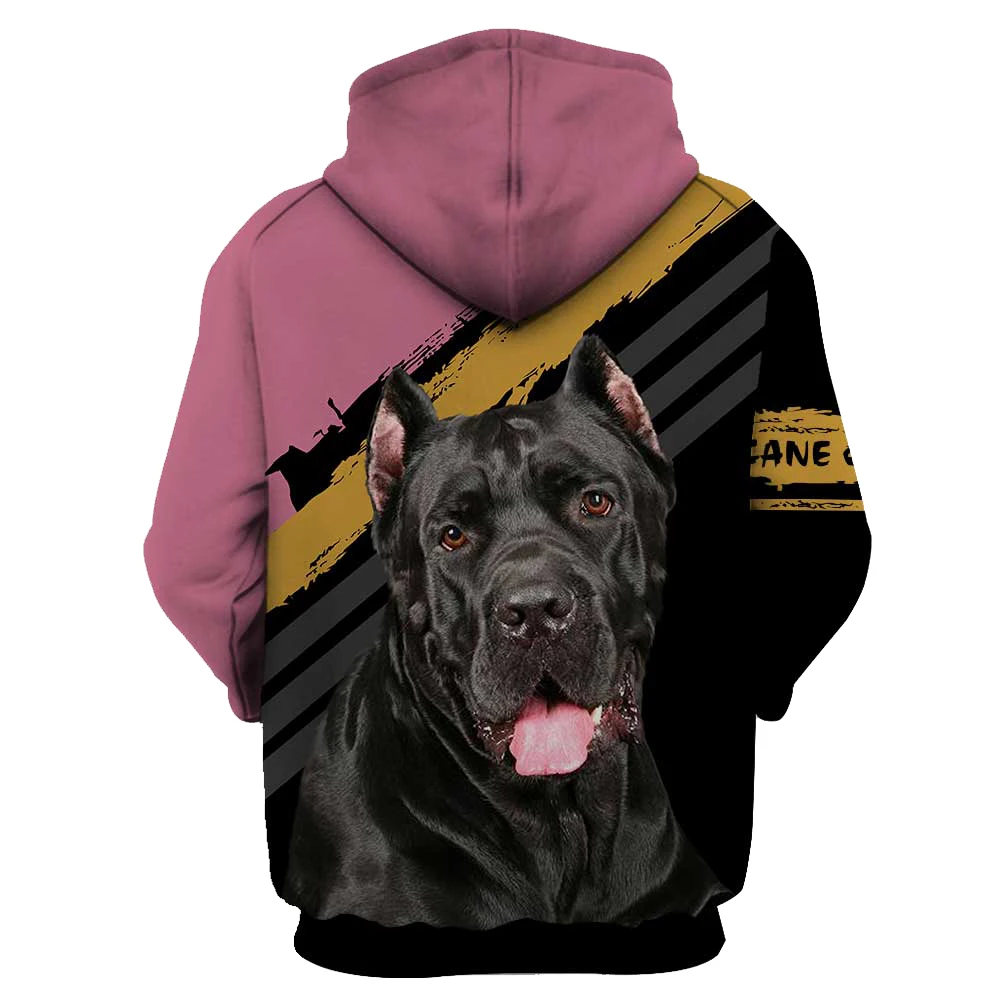 Cane Corso-Sweat à capuche imprimé 3D pour hommes et femmes, pull PVD, olympiques de cosplay, mode