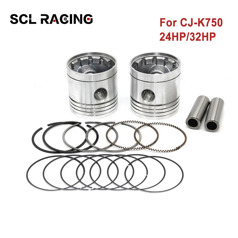 SCL Racing 1 Pair Left and Right Ural CJ K 750 M72 Motor 24HP 32HP 750cc Engine Pistons With Ring Link Case For Bmw R12 R71 M-72