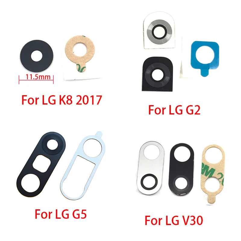 Rear Back Camera Glass Lens Cover For LG K62 Plus K51 V20 V30 G2 G5 G6 G7 Q6 K8 2017 With Ahesive Sticker