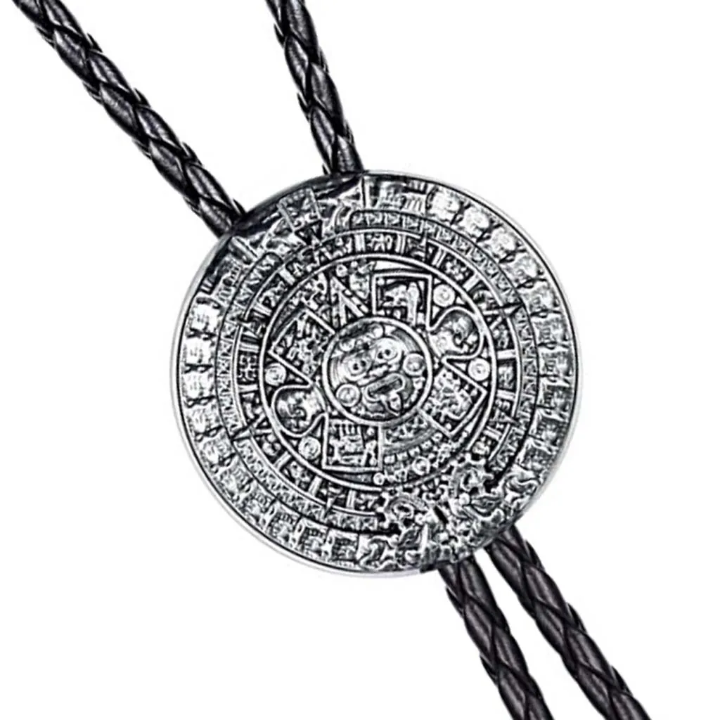 New Mexico Aztec Mayan Solar Calendar bolo Tie bolo Tie