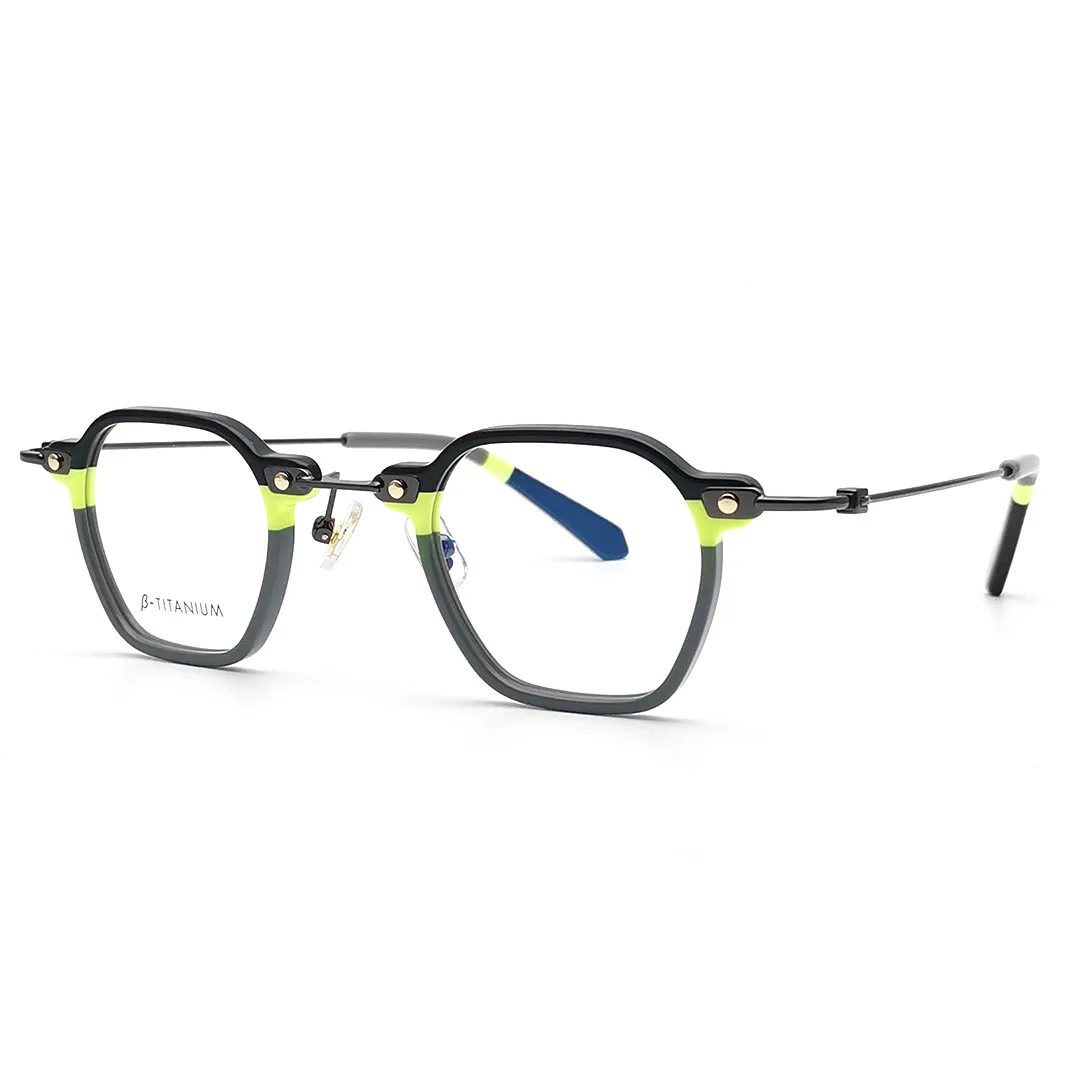 BETSION Men Acetate Titanium Glasses Women Reading Glasses Myopia Optical Prescription Eyeglasses Frames Small Eyewear Oculos