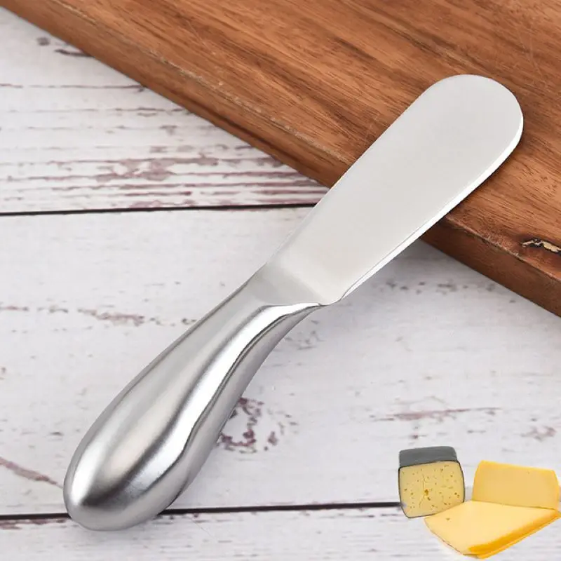 Stainless Steel Cheese Knife Butter Cutter Kitchen Baking Tool Cake Cream Spatula Scraper Breakfast Sandwich Slicer Jam Spreader