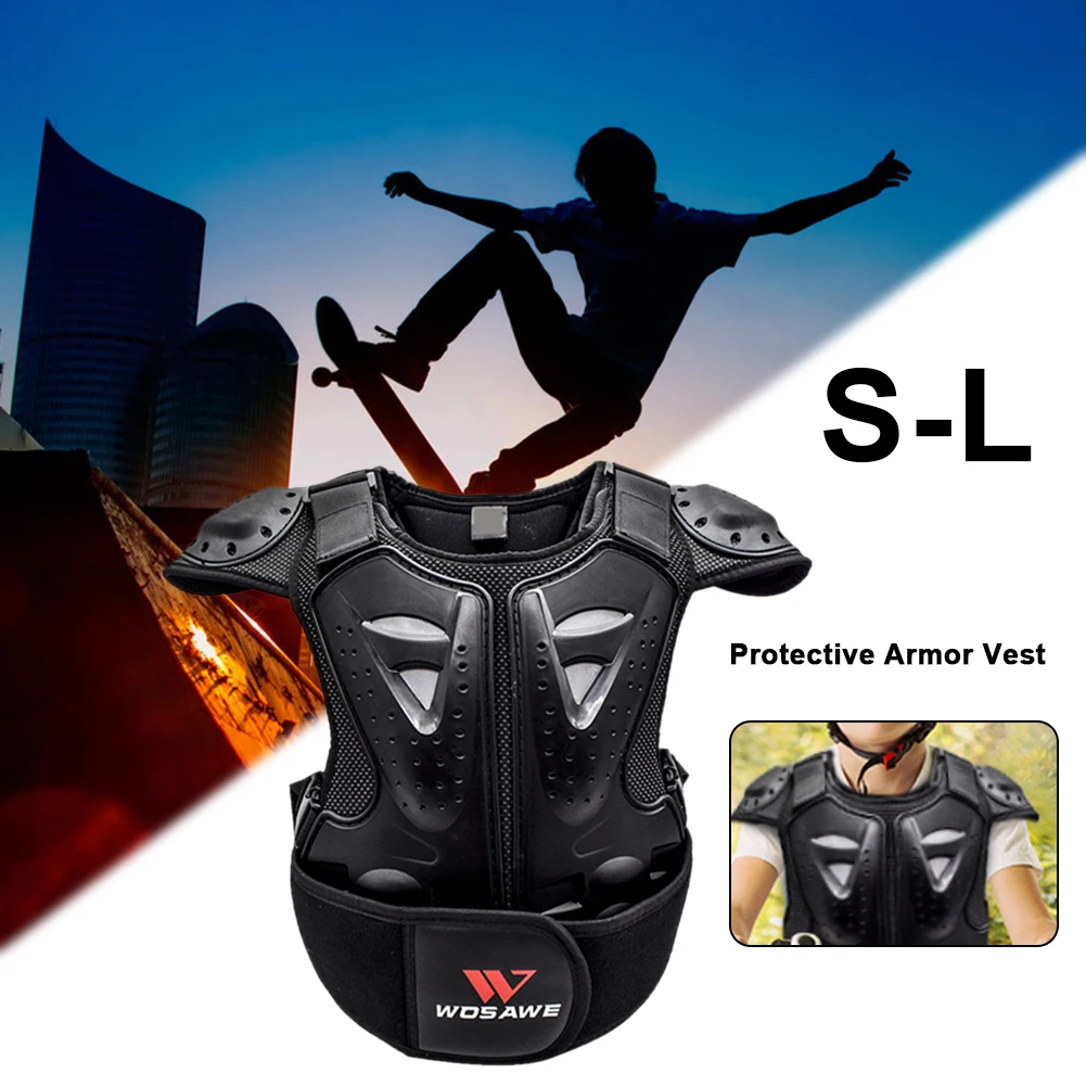 Children Bicycle Motorcycle Armor Vest Back Protection Cycling Skiing Riding Skateboarding