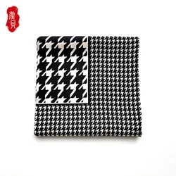 Houndstooth Real Silk twill Scarf Printed big Square Bandana Women Luxury Head Scarfs For Ladies Fashion 2020 Foulard Femme Gift