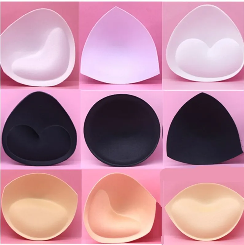 

2pcs=1Pair Sponge Bra Pads Inserts Breast Enhancer Push Up Breast Bikini Removeable Bra Pads for Women Sexy Invisable Bra