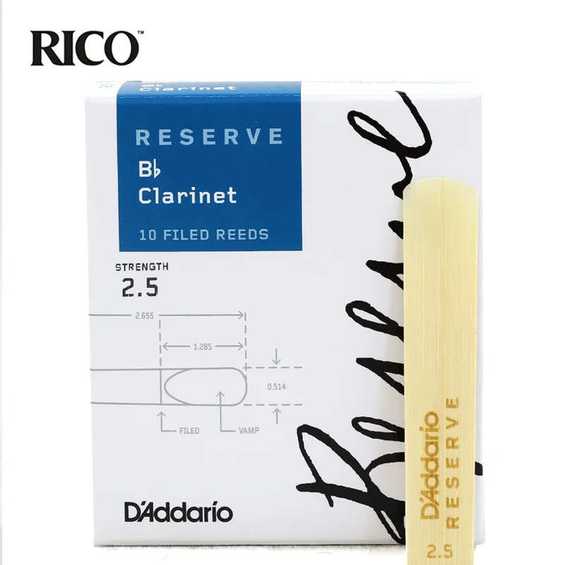 The United States RICO Reserve Professional Level Manual Customization Classic Bb Clarinet Reeds