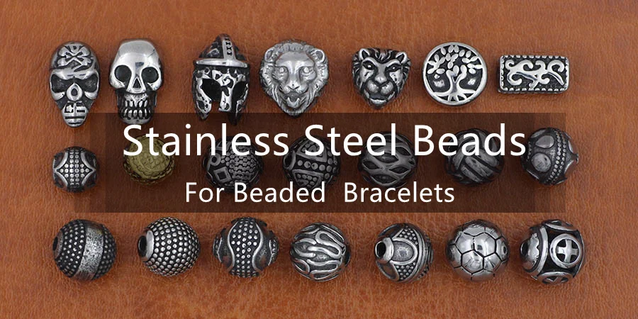 Stainless Steel Animal Eagle Head Claws Small Hole Beads Charms for Beaded Bracelet Necklace Jewelry Making Accessories 4Pcs