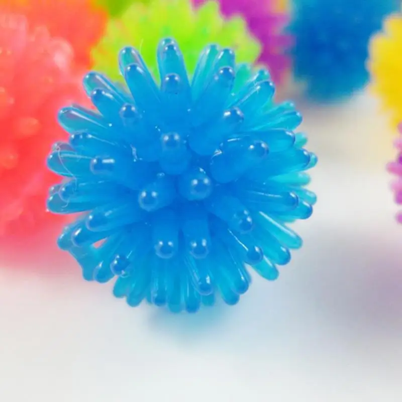 Mix Colors Cat Ball Toys Rubber Interactive Spiky Bite Proof Kitten Toy Ball Chase Toy Pet Supplies Pet Accessories Random Color