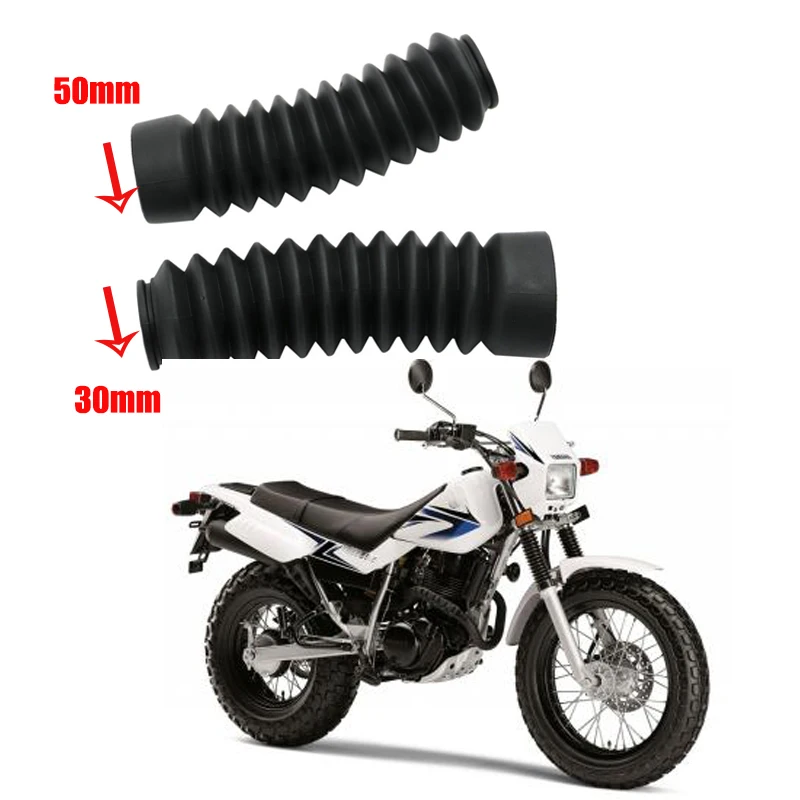 (2) Gumowy amortyzator przedniego widelca do Yamaha TW200 TW225 Ochrona getrów Osłona przeciwpyłowa Boot Gaitor Motocykl TW 200 225