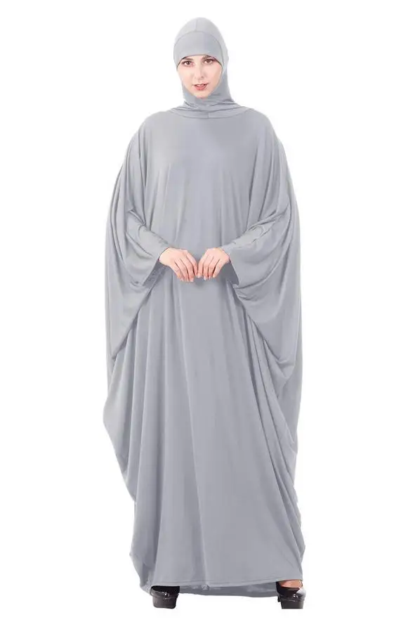 Full Body Cover Modest Long Sleeve Hijab Dress Women Muslim Prayer Abaya Loose Ramadan Turkey Arab Dubai Clothing Ladies Abayas