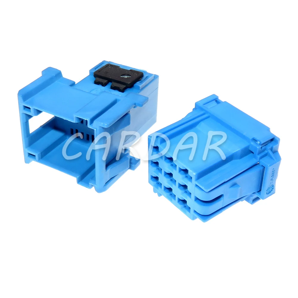 1 Set 9 Pin 3.5 Series Blue Auto Power Amplifier Wiring Socket AC Assembly Unsealed Connector 6-968971-1 967635-1 3-967626-1