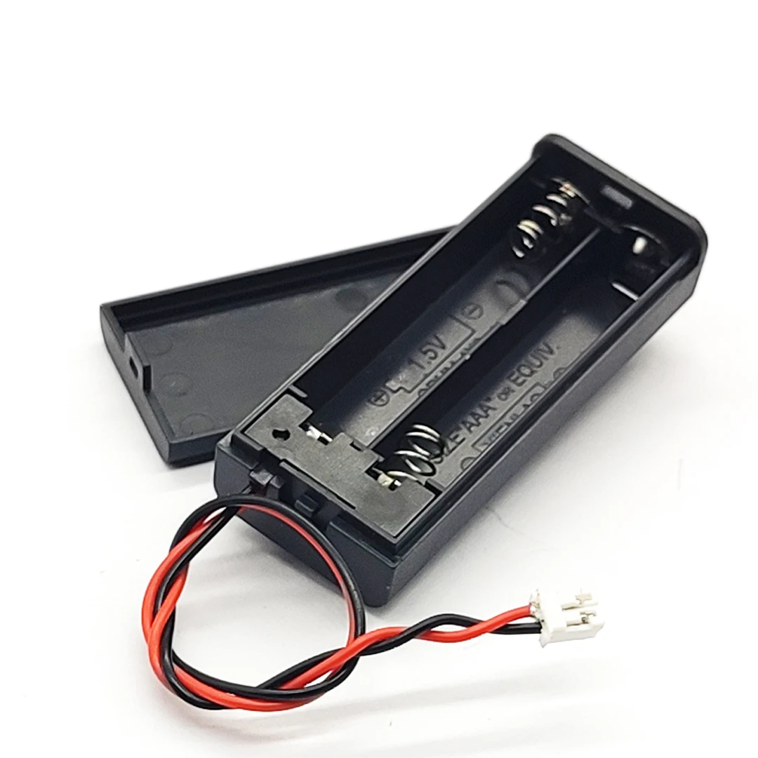 AAA Battery Holder With 2P PH2.0 Head AAA Battery Case AAA Battery Box With ON/OFF 2Slot Standard Battery Container